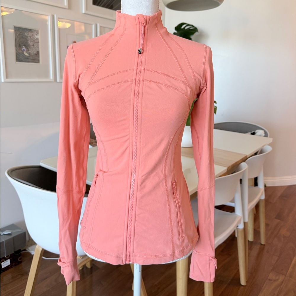 Lululemon Define *Luon Jacket in Sunny Coral